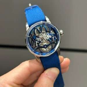 Audemars Piguet Tourbillon Openworked 26600 Blue Skeleton Movement 41mm