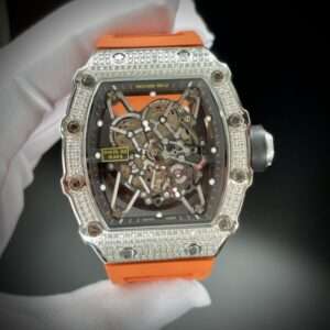 Richard Mille RM35-02 Orange Rubber Strap 44mm
