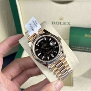 Rolex Gold Wrapped Day-Date 228235 Lava Face GM 40mm