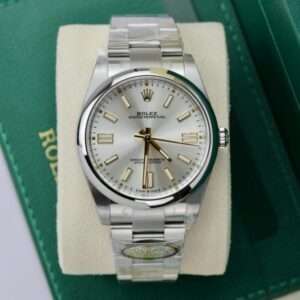 Rolex Rep 1 1 Oyster Perpetual 124300 Silver Dial Factory Clean 36mm