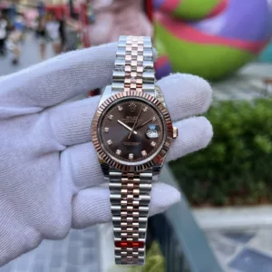 Rolex Datejust Rose Gold Plated Chocolate Dial 36mm