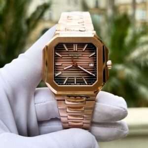 Patek Philippe Cubitus 5821 Rose Gold Dial Square Chocolate 45mm