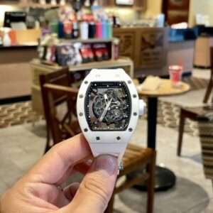 Richard Mille RM055 White Rubber Strap 45mm