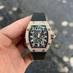 Richard Mille RM67 Black Dial Men’s Full Diamond 40mm