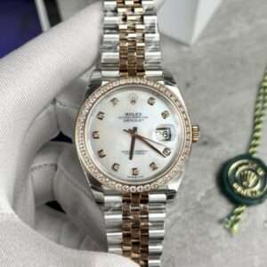 Rolex 1:1 Watch DateJust Mother of Pearl Demi Strap EW Factory 31mm