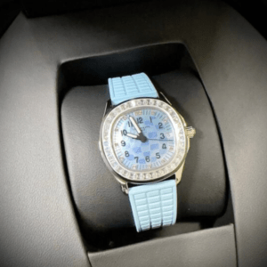 Patek Philippe Aquanaut 5072R Watch Blue Rubber Strap PPF 35.6mm