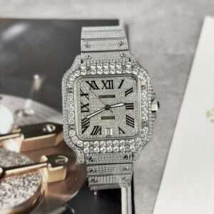 Cartier Santos With Stone Bezel 39.8mm