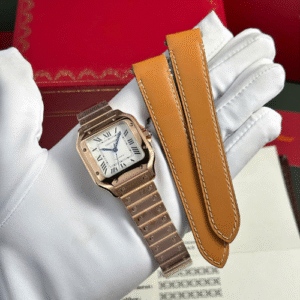 Cartier Santos Womens White Dial BV Factory
