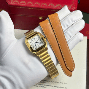 Cartier Santos Womens White Dial Watch