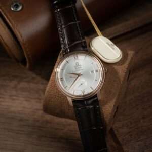 Omega De Ville Prestige Power Reserve Brown Leather Strap 39.5mm