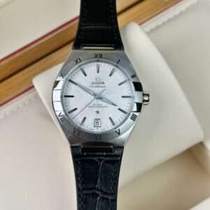 Omega Constellation White Dial Leather Strap 41mm