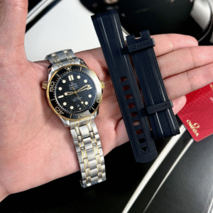Omega Seamaster Demi Gold Black Dial VS Factory Demi Gold 42mm