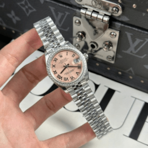 Rolex DateJust Women Dial Pink Bezel Diamonds CZ THB Factory 31mm