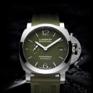 PANERAI LUMINOR FULL GREEN RUBBER STRAP VS FACTORY 44MM